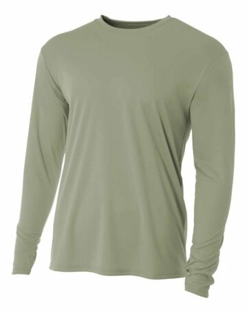 A4 Youth Long Sleeve Cooling Performance Crew Shirt - NB3165